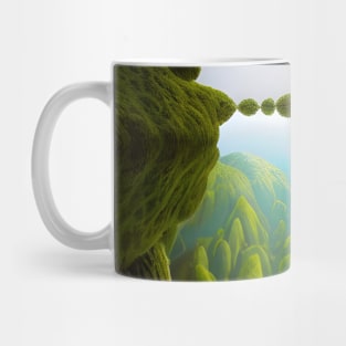 Surreal Green Landscape Mug